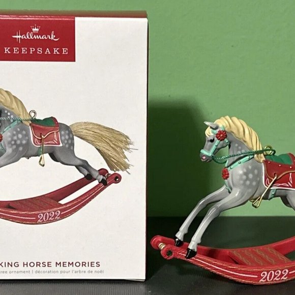 Hallmark 2022 Rocking Horse Memories 3rd in series Christmas Keepsake Ornament - Picture 5 of 5